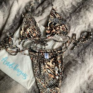 andi bagus tan cheetah bikini